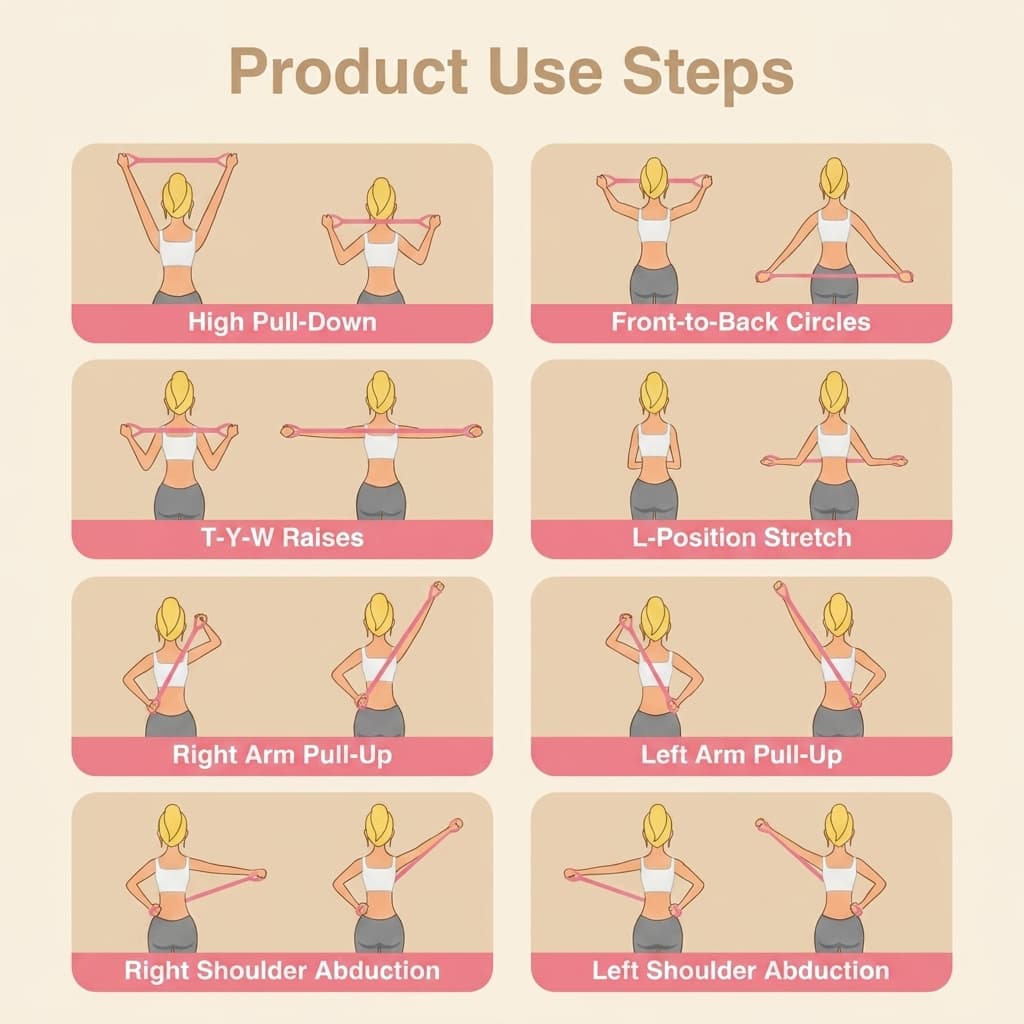 Figure 8 Workout Resistance Band for Yoga (Pack of 2)