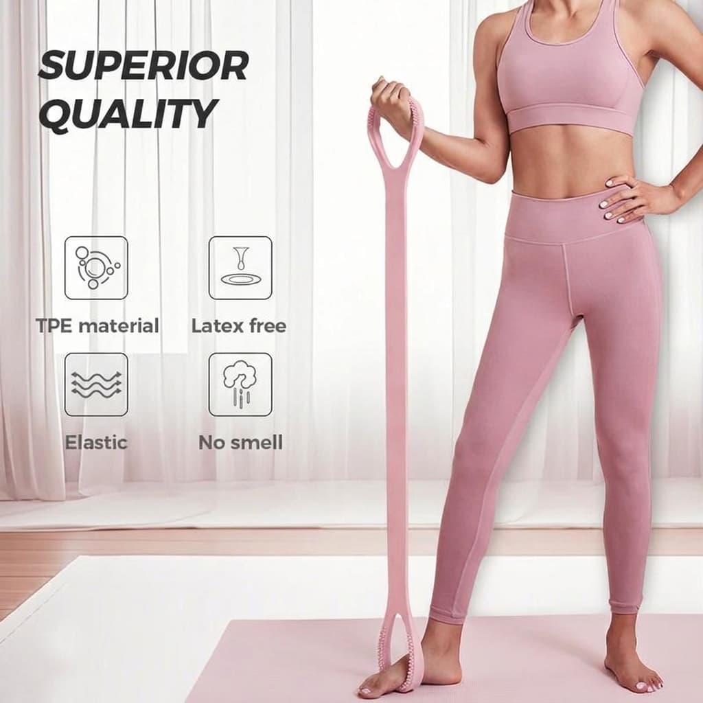 Figure 8 Workout Resistance Band for Yoga (Pack of 2)