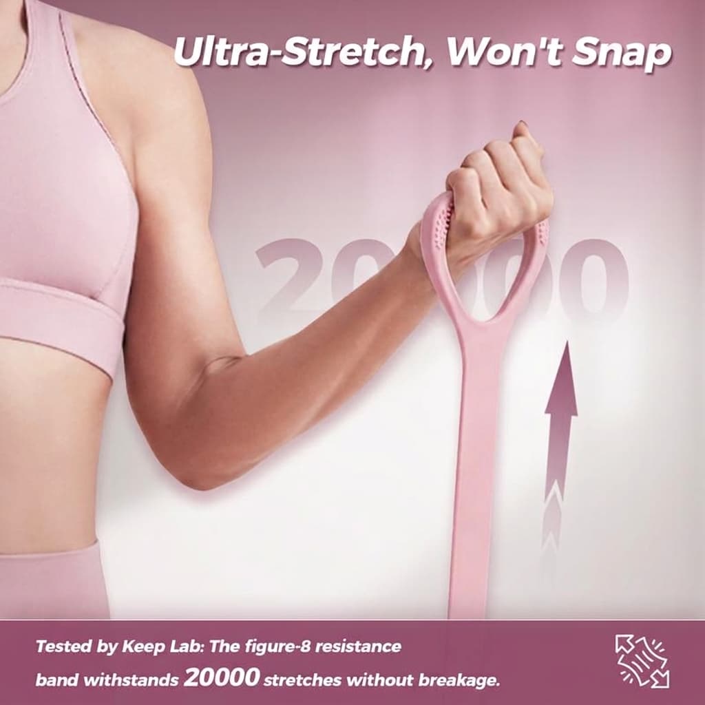 Figure 8 Workout Resistance Band for Yoga (Pack of 2)