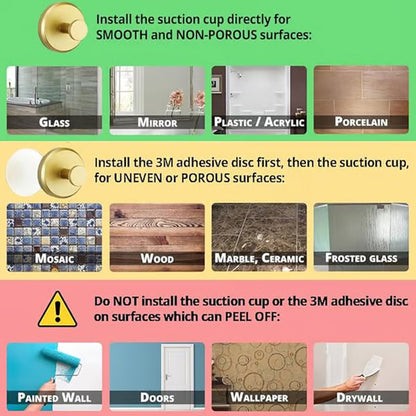 Hassle-free Suction Cup Hooks 4X