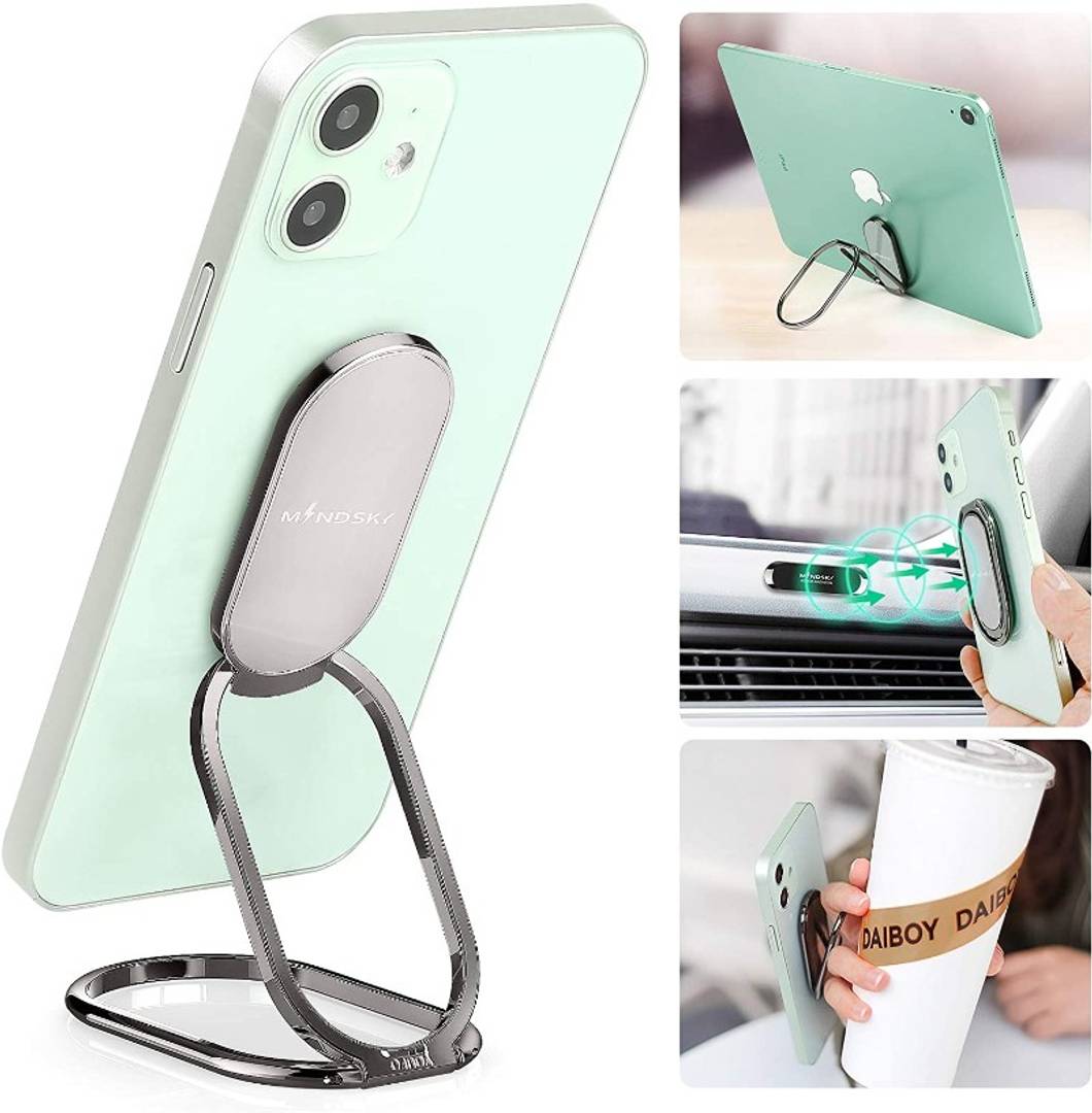 Phone Ring Holder Finger Kickstand 360&deg;Rotation