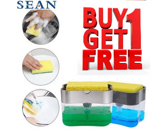 Buy 1 Get 1 Free Soap Pump Dispenser for Kitchen Sink 400 ML Pack 2