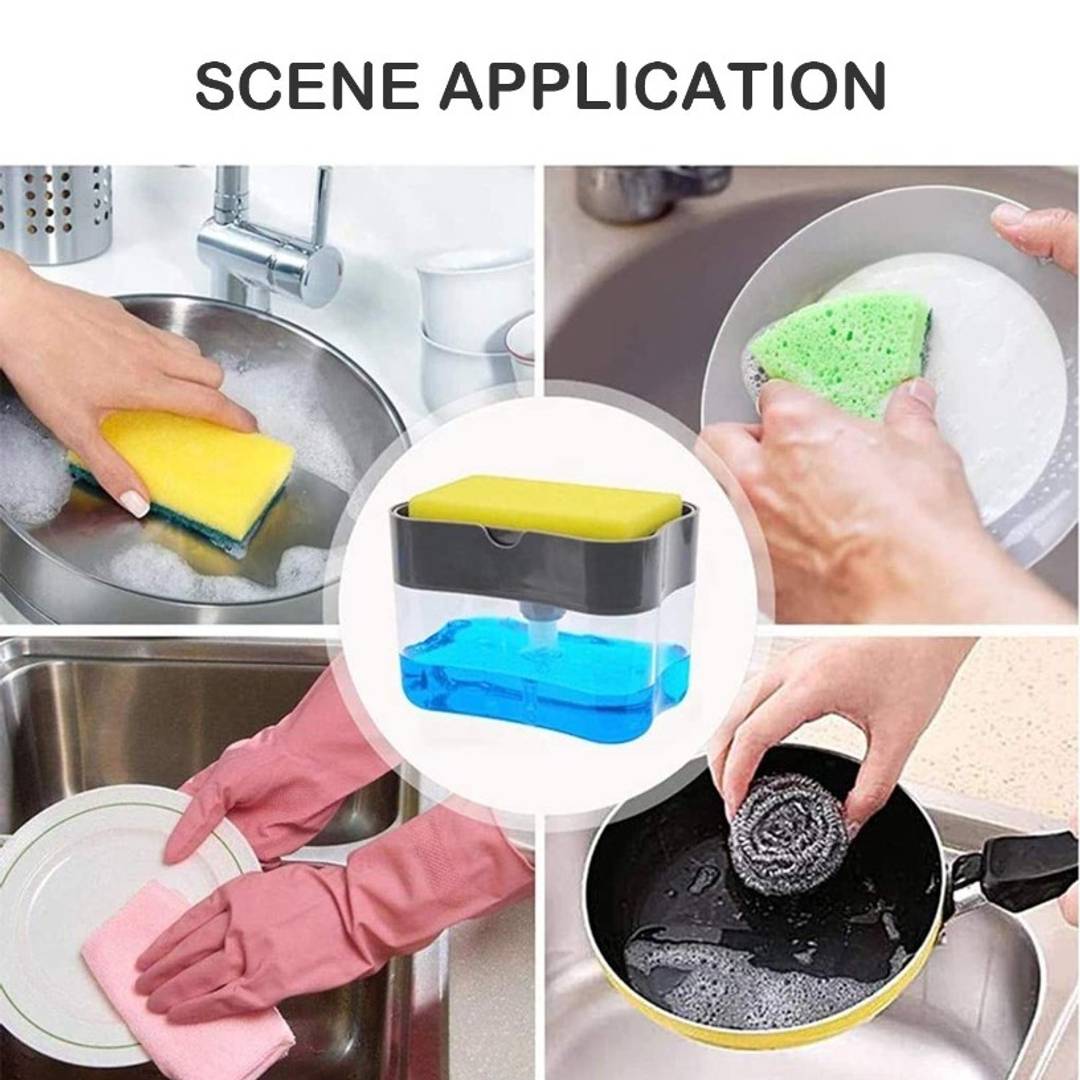 Buy 1 Get 1 Free Soap Pump Dispenser for Kitchen Sink 400 ML Pack 2