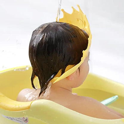 SYGA Baby Shampoo Shower Bathing Protection Bath Soft Cap Soft Adjustable Visor Hat for Toddler, Baby, Kids, Children(Lemon Yellow)
