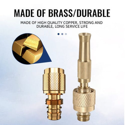 Portable High Pressure Washing Water Nozzle (Brass)