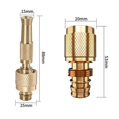 Portable High Pressure Washing Water Nozzle (Brass)