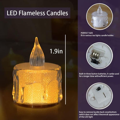 12 Tea Lights LED Candles