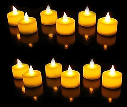 12/24 Battery Operated LED Candle Diya Decorative Lights