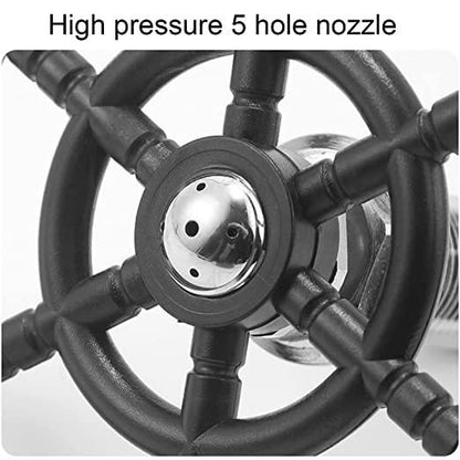 Cup Washer-Metal Faucet Glass Washer Cleanfree Black Easy Clean for Household Bars