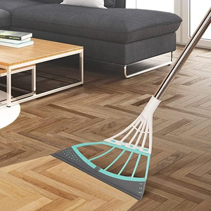 2-in-1 Universal Wiper-Multifunction Magic Broom, 2-in-1 Universal Wiping Sweeper Durable Eco-Friendly TPR Broom with Scraper, Bathroom Wiper Wet and Dry Broom