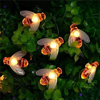 20 Honeybee Warm Battery Operated Strip Fairy LED Lights