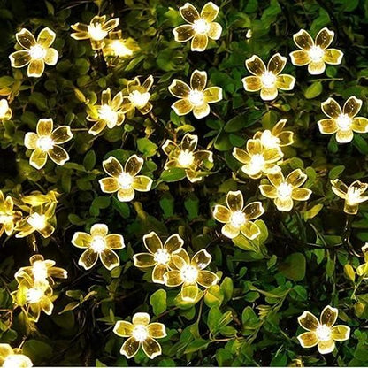 42 Silicone Flower Pixel LED Curtain String Lights