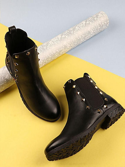 Studded Detail Chelsea Boots