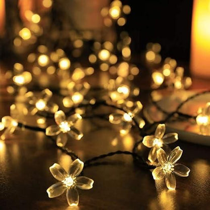 42 Silicone Flower Pixel LED Curtain String Lights