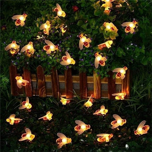 20 Honeybee Warm Battery Operated Strip Fairy LED Lights