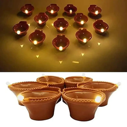 6/12/18/24 LED Light Water Sensor Diyas For Ambient Lights