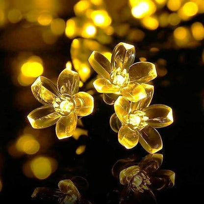 42 Silicone Flower Pixel LED Curtain String Lights