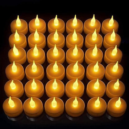 12/24 Battery Operated LED Candle Diya Decorative Lights