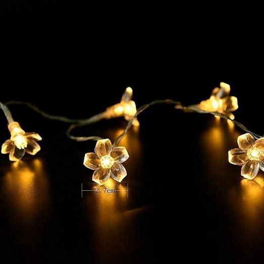 42 Silicone Flower Pixel LED Curtain String Lights