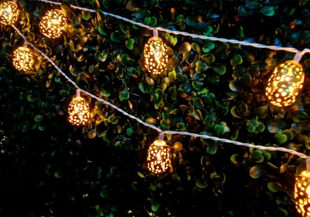 14 Gold Metal Elegant Ball Decoration Fairy String Lights