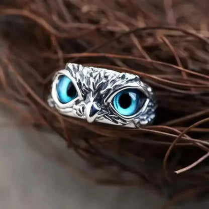 925 Silver Owl Ring