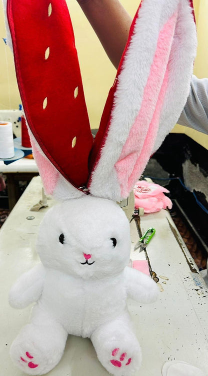 🍓🍓Strawberry Bunny Transformed into Little Rabbit🎀 Fruit Doll Plush Toy🐰🐰