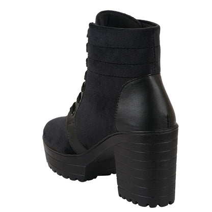 Super Platform Ankle Heel Boots