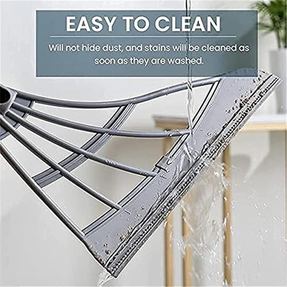 2-in-1 Universal Wiper-Multifunction Magic Broom, 2-in-1 Universal Wiping Sweeper Durable Eco-Friendly TPR Broom with Scraper, Bathroom Wiper Wet and Dry Broom