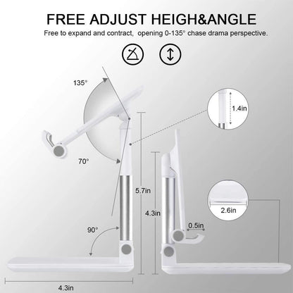 Multi Angle Adjustable and Foldable Mobile Phone Stand/Holder, Anti Slip and Scratch Resistant Stand