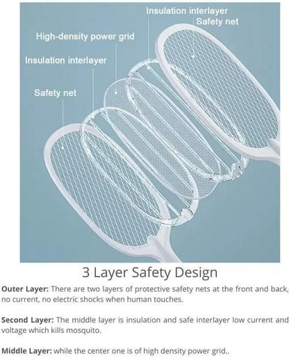 EASYPEST2.0 2 in 1 Rechargeable Mosquito Killer Racket And Lamp
