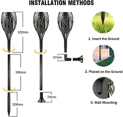 Solar Flame Torch Lamp