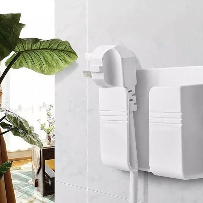 Wall Mounted Mobile Holder With Adhesive Strips& Charging Holder�(Pack of 2)
