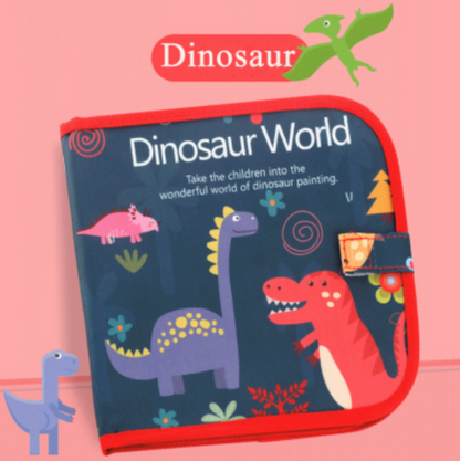 Erasable Doodling Book (12 Colored Pens Included)