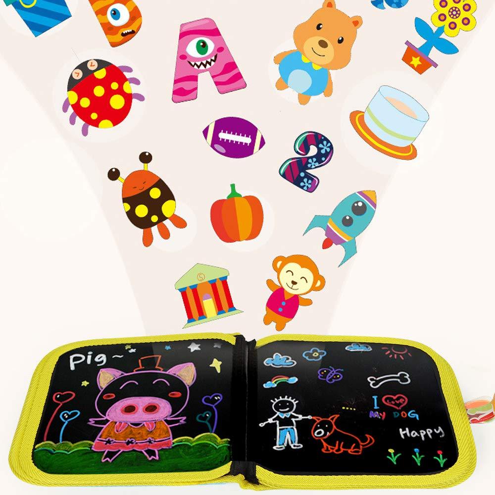 Erasable Doodling Book (12 Colored Pens Included)