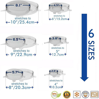Stretchy Eco Lids (Set of 6)