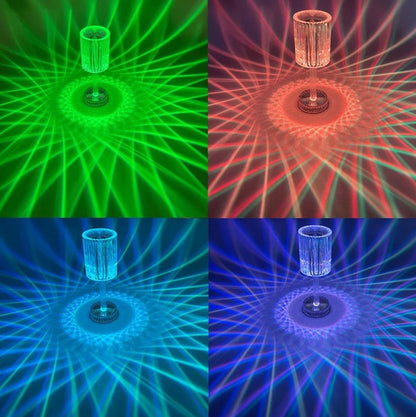 Diamond Table Lamp Crystal led Lamp Multicolour with remote control