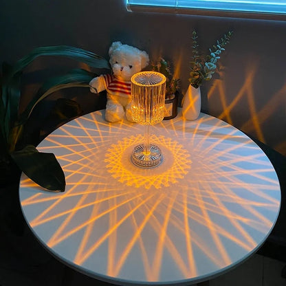 Diamond Table Lamp Crystal led Lamp Multicolour with remote control