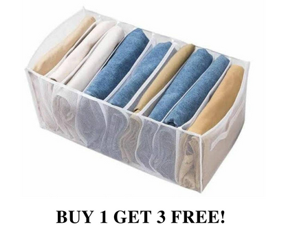 PVC Wardrobe Clothes Organizer (Buy 1 Get 3 Free)