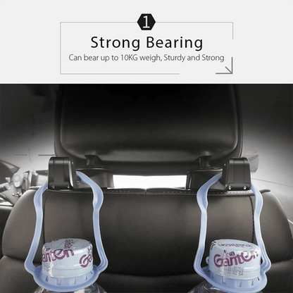 2 in 1 Car Seat Hook for Purses and Bags with Phone Holder