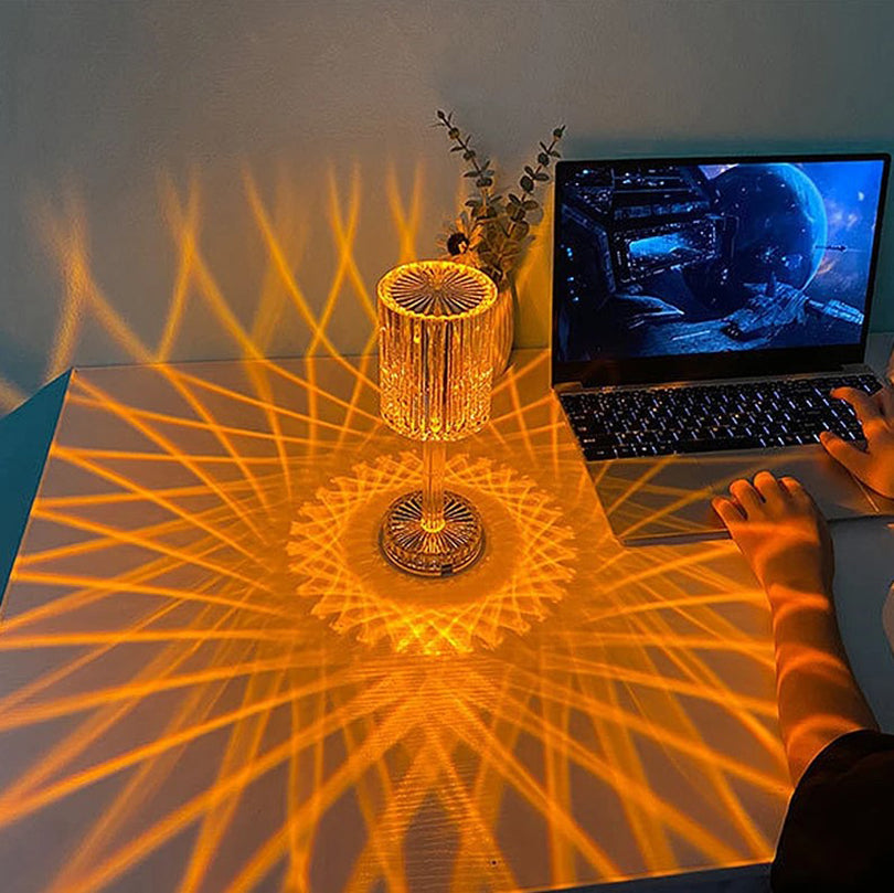 Diamond Table Lamp Crystal led Lamp Multicolour with remote control