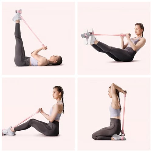 Full-body pedal resistance band exercises