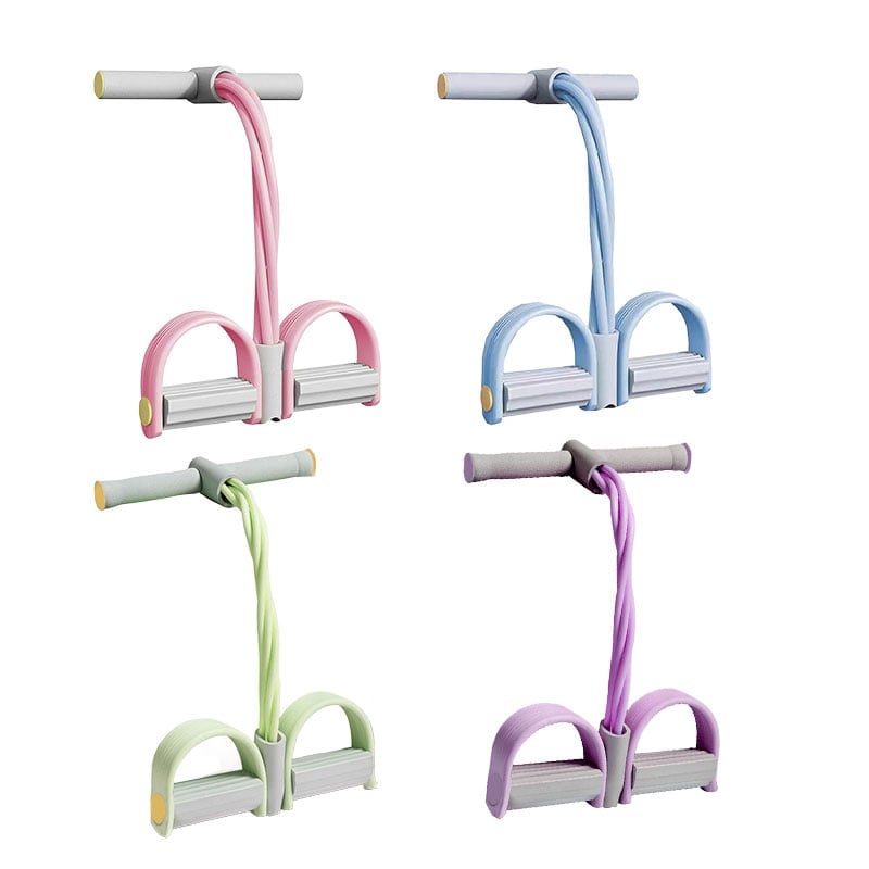 Multifunction pedal resistance band